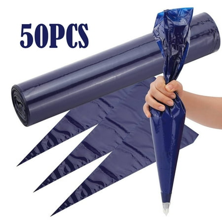 

RUNWIN 50pcs Pastry Bag Disposable Piping Bags 20 Thick Icing Bags Large Pastry Bag for Dessert & Cake Decoration M35