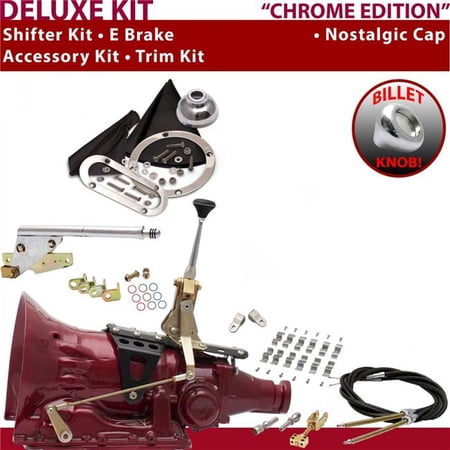 American Shifter C4 Shifter Kit Chrome 6 in. E Brake Cable Clamp Clevis Trim Kit for EB476