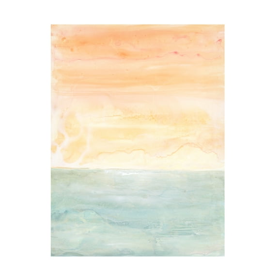 Renee W Stramel 'Sunny Horizon I' Canvas Art