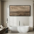 thumbnail image 5 of Large Framed Canvas Print Vintage Ocean Waves Under Moody Sky - Classic SeascapeWall Art Decorative Ready to Hang Painting for Living room Bedroom 60x30 inches Black Frame, 5 of 9