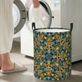 thumbnail image 7 of DouZhe Waterproof Collapsible Large Laundry Baskets, Moroccan Ornate Style Prints Circular Hamper with Handles, 7 of 7