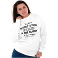 thumbnail image 5 of Beauty Dreams Cute Inspirational Women Crewneck Sweatshirt Brisco Brands S, 5 of 5