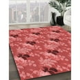 thumbnail image 3 of Ahgly Company Machine Washable Indoor Round Transitional Red Area Rugs, 7' Round, 3 of 7