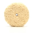 thumbnail image 1 of 3M Polishing Pad 05753 Perfect-It; Use To Refines P1200/Finer Sand Scratches/Other Paint Surface Defects; Wool; White; More Aggressive; 9 Inch Diameter; Quick Connect Type Attachment; Pack Of 6, 1 of 7