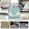 thumbnail image 6 of Yayeee Ashtray with Lid for Cigarette Smokeless Stainless Steel Home Ash Holder, White Cartoon Swan, 6 of 7
