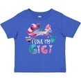 thumbnail image 3 of Inktastic I Love My Gigi Pink and Blue Fox with Hearts Boys or Girls Baby T-Shirt, 3 of 5