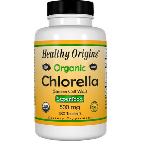 Douglas Labs 180 Tablets - Healthy Origins Organic Chlorella 500 mg Tablets, 180 Ct