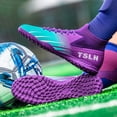 thumbnail image 4 of Yiomxhi High-Top Soccer Cleats for Men Adult Younth Lightweight Football Shoes with Ankle Support, Breathable Outdoor Turf Cleats for Training and Matches, Long Studs and Short Studs, 4 of 7