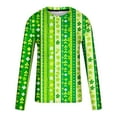 thumbnail image 5 of St. Patrick's Day Tshirt, Long Sleeve Tops for Men, Round Neck Shirts Fashionable Men's Printed Long Sleeved Round Neck Casual and Comfortable Tops Shirt, 5 of 5