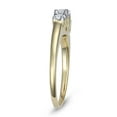 thumbnail image 2 of 10K Yellow Gold Three-Stone Lab Grown Diamond Ring- Classic Trio Setting Engagement Band for Women, F-G, 0.5 Carat TW, (Ring Size : 7), 2 of 2