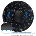 thumbnail image 4 of Disketp Gamepads Small Mouse Pad 7.9x7.9 Inches,Washable Round Mousepad for Office Laptop Computer,Non-Slip Rubber Base Mouse Pads for Wireless Mouse, 4 of 8