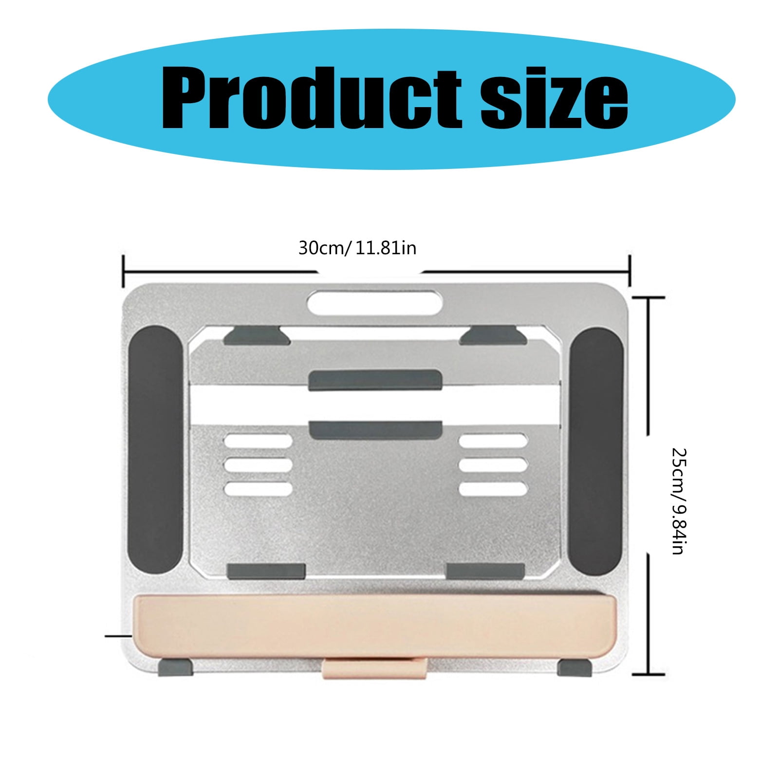 Vertical Laptop Stand Space Saving Adjustable Tablets Holde for Drawing Pad Other Devices Aluminum Desk Support Bracket