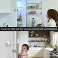 thumbnail image 3 of 5X Cerradura para Refrigerador Cerradura de CombinacióN de 4 DíGitos para Refrigeradores, Congeladores y Gabinetes, InstalacióN Sin Taladros, Segura para NiñOs y Mascotas, 3 of 7