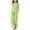 Green, variant on Girls 2 Piece Gingham Outfit Set Ruffle Strap Wide Leg Pants Summer Daily Casual Wear Lightweight loose Comfy Fit Purple 5-6 Years