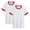 Red 2PCS, variant on 2PCS Kids' Color Block T-Shirts: Contrast Collar & Sleeves, Loose Fit Crewneck Tees for Boys & Girls,Color Watermelon Red,Size 4-5 Years