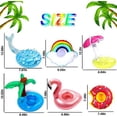 thumbnail image 2 of Yeacher 12pack Inflatable Drink Holder,Inflatable Cup Pool Drink Holder Floats Coasters for Summer Pool Party, 2 of 7