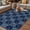 Blue, variant on Vintage Floral Outdoor Rug for Patio/Deck/Porch, Non-Slip Large Area Rug 4 x 6 Ft, Abstract Flowers Patchwork Country Navy Blue Indoor Outdoor Rugs Washable Area Rugs, Camping Rug Carpet Runner