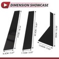 thumbnail image 3 of Ofertas Únicas 6 Pcs Moldura de Ventana del Pilar de la Puerta para Kia Carens 2013-2019 Negro, 3 of 7