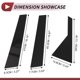 thumbnail image 3 of Ofertas Únicas 6 Pcs Moldura de Ventana del Pilar de la Puerta para Kia Carens 2013-2019 Negro, 3 of 7