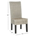 thumbnail image 4 of SAFAVIEH Arjun 18''H Wicker Dining Chair Antique /Grey, 4 of 7
