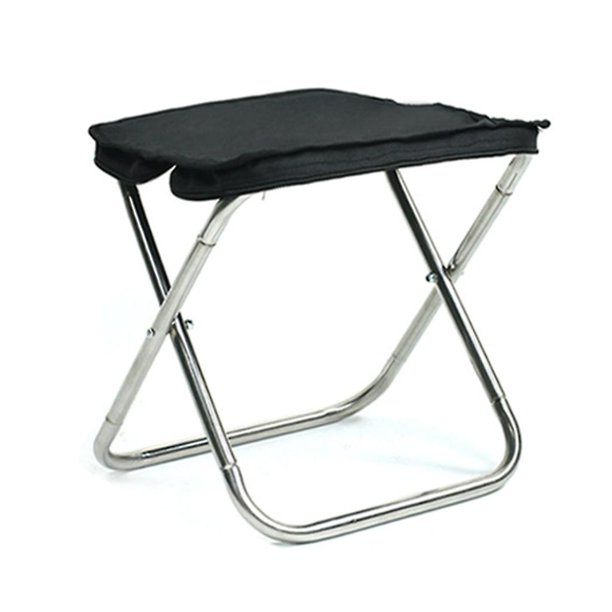 Standard Silla plegable portátil para acampar, silla de playa para exteriores, taburete plegable para pies