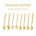 thumbnail image 4 of 8 Pack Floral Stainless Steel Tableware Creative Flower Coffee Spoon Set, 4 of 11