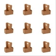 thumbnail image 2 of Classic 2 Cup Carrier Disposable Drink Carrier Kraft Drink Carrier with Handles Cafe and Restaurant Food Service Delivery Cup Carrier Coffee Cup Holder for Drinks Takeout, Brown 10PCS, 2 of 9