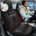 thumbnail image 2 of Uorisanigo Universal Car Seat Covers Washable Faux Leather Print Highback Bucket Seat Covers - Fit Most Cars, Trucks, SUVS, Vans 2 PCS Auto Protectors Front Seats Cover, 2 of 7
