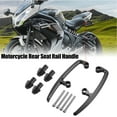 thumbnail image 2 of Unique Bargains 1 Set Motorcycle Passenger Grab Bar Rear Seat Rail Handle for Kawasaki Z650 2017-2022 Black, 2 of 6