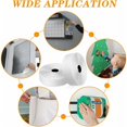 thumbnail image 4 of POINTERTECK 8M Extra Strong Self-Adhesive Velcro Tape  Double Sided Adhesive with Velcro 20mm Wide Self-Adhesive Adhesive Pad with Loop Tape and Hook Tape - White, 4 of 5
