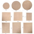 thumbnail image 5 of HEVIRGO 5Pcs Round Square Natural Jute Linen Placemats Non-Slip Burlap Pad for Wedding Home Party Christmas Decor - D, 5 of 10