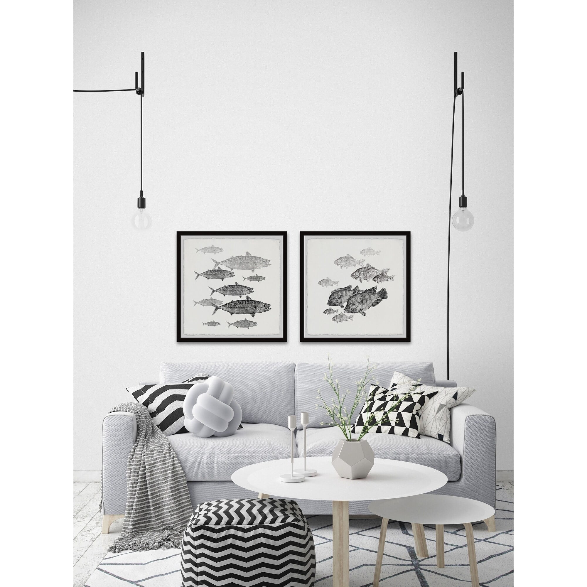 Marmont Hill Printed Fish Framed Art Prints, Set of 2, by Parvez Taj