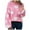 Pink, variant on Essentials Women's Sweater Heart Print Knitted Valentine Crewneck Long Sleeve Loose Trendy Outfits
