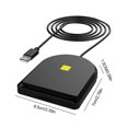 thumbnail image 3 of Tarjeta inteligente CAC Lector de tarjetas portátil DOD CAC USB USB2.0 SIM SD TF para tarjeta de chip de oficina de correos de banco, 3 of 3