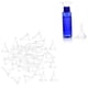 thumbnail image 5 of Mini embudos de 100 piezas para perfumes, polvos, aceites esenciales, botellas, viales Claro, 5 of 5