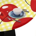 thumbnail image 6 of muroi Fruits Cherry Design Round Elastic Tablecloth Outdoor Table Cloth Fitted Tables Cover for Picnic Patio Dining Party Indoor 36" - 42", 6 of 6