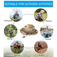 thumbnail image 5 of Odeerbi Bucket Hat For Men Women Outddor Sun Hat Unisex Bush Fishing Hiking Round Camouflage Cap F, 5 of 5