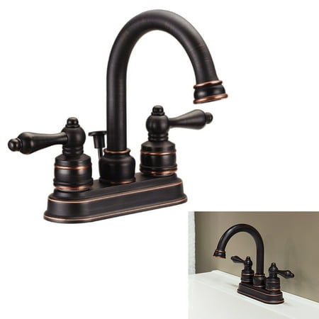 Rusticware Oil Rubbed Bronze - Two Handle High-Arc Bathroom Faucet Swivel Spout, Oil Rubbed Bronze