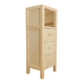 thumbnail image 2 of Gabinete de casa de muñecas de madera, accesorio de muebles, modelo de bricolaje, gabinete de almacenamiento, estante 1/12 accesorio de muebles en, 2 of 9