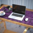 thumbnail image 3 of Long Mouse Pads for Desk,Halloween Purple Spider Web Pattern Desk Mats on Top Of Desks, Desk Mouse Pad Extra Large with 3mm Non-Slip Base and Stitched Edge for Gaming,Office,Work,Home 35.4x15.7in, 3 of 5