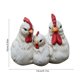 thumbnail image 3 of Maceta de resina blanca con forma de gallinero para decoración de escritorio | Maceta pequeña con drenaje para suculentas | Decoración estilo granja para el hogar y la oficina, ideal para el, 3 of 6