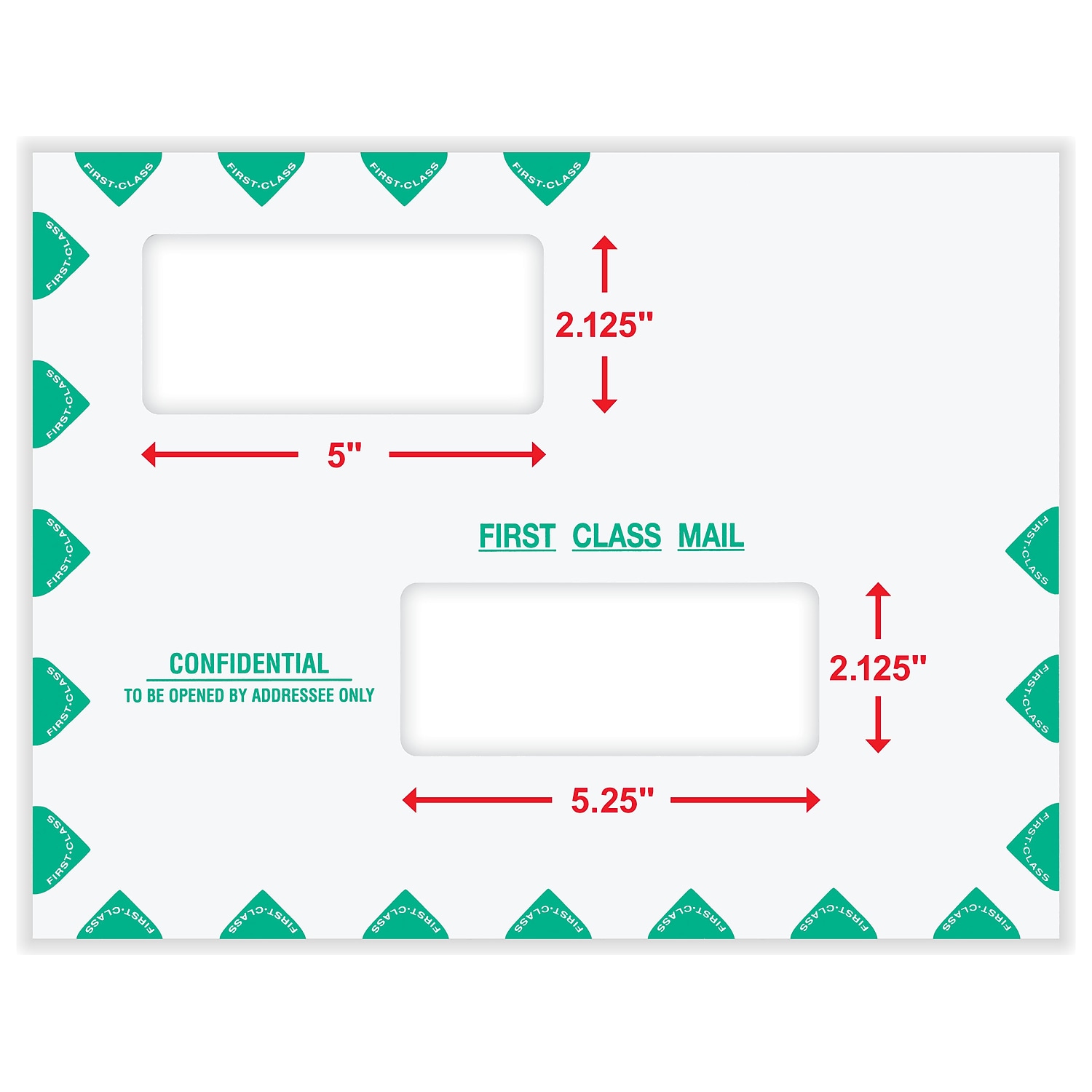 ComplyRight Self-Seal Tax Envelope 10" x 13" White/Green 50/Pack (PEB02)