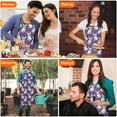thumbnail image 7 of Purple French Bulldog Apron-Garden Aprons for Women with Pockets-Cotton Linen Waterproof Kitchen Cooking Gardening Aprons Adjustable for Kitchen,Cooking,BBQ and Salon 33x27 Inch, 7 of 7