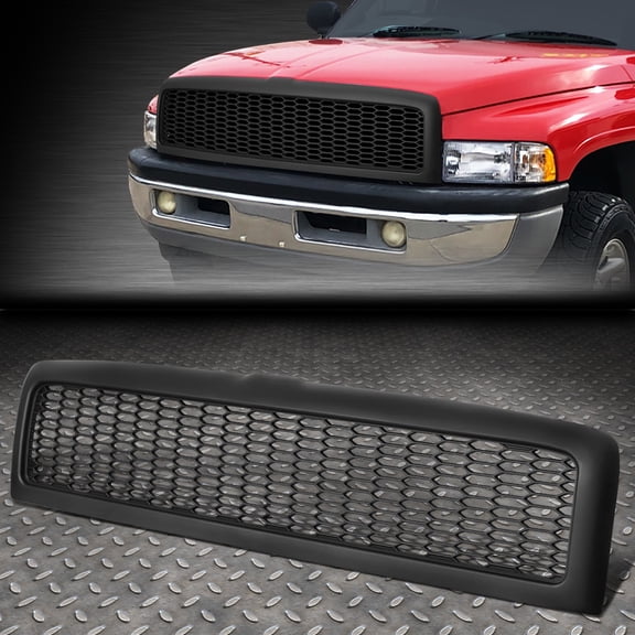 [HONEYCOMB MESH] FOR 94-02 RAM 1500 2500 3500 FRONT BUMPER GRILL GRILLE MATTE