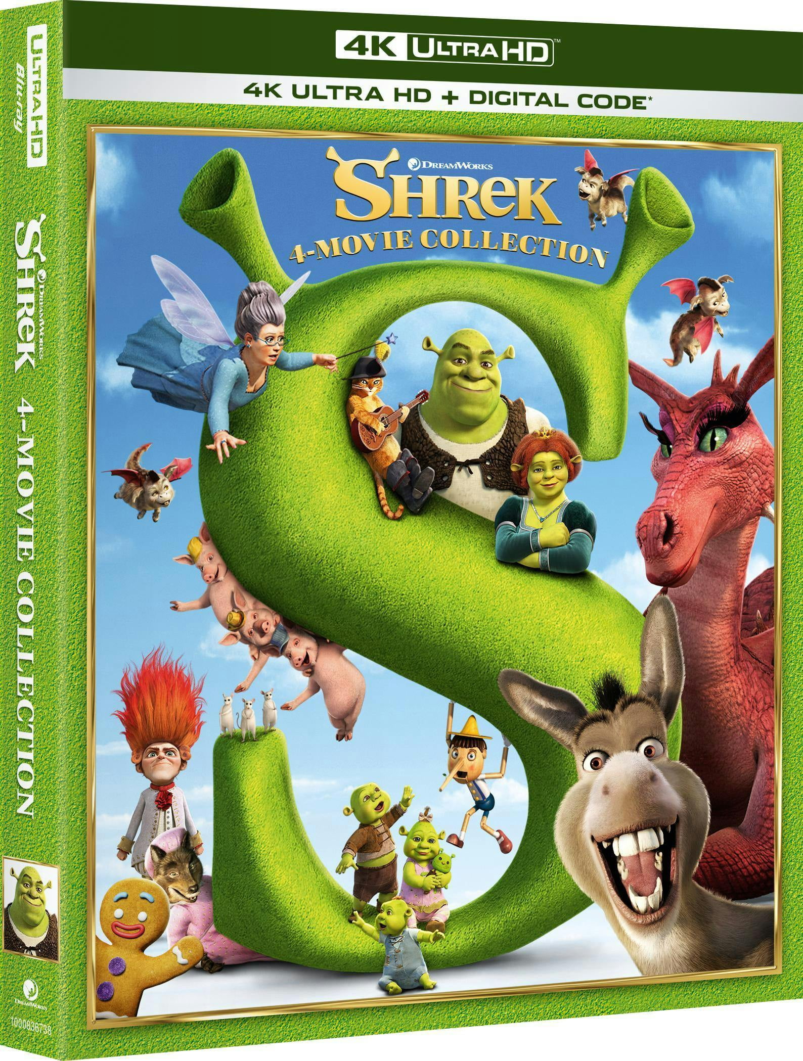 DreamWorks, Shrek 4-Movie Collection, PG, Animated - Walmart.com