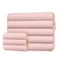 thumbnail image 1 of Funda para portátil MOSISO de 17.3 pulgadas con funda de poliéster acolchada, rosa, 1 of 6