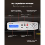 VEVOR Vinyl Cutter Machine, 28 inch Max Feed Width, Dual Blades, Adjustable Force and Speed, LED Display, Vinyl Plotter Cutter Printer Bundle with Sticker Sheets, Transfer Film, Signmaster Software