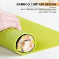 thumbnail image 4 of 3Pcs Kitchen Sushi Rolling Mat Non Stick Sushi Making Kit Japanese Plastic Sushi Roller Maker Homemade for Home Kitchen DIY Sushi Tool Plate Mat, 4 of 5