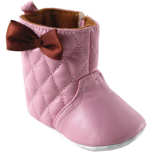 Luvable Friends Newborn Baby Girls Quilted Boots