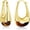 Tiger Eye, variant on SNGIA 18K Gold Plated Oval Dangle Hoop Earrings with Green Resin Accent for Women